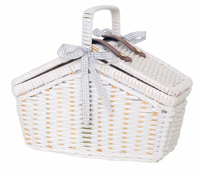 Picnic basket tin tea set - Pastel