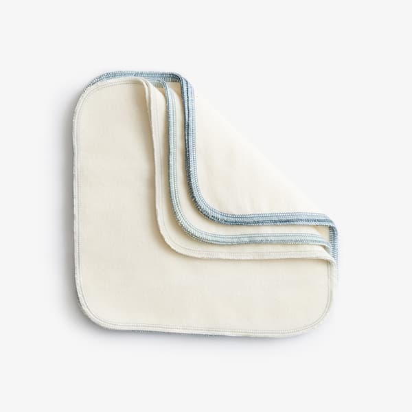 Reusable cloth wipes - Blue