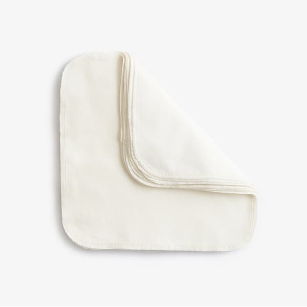 Reusable cloth wipes - Natural