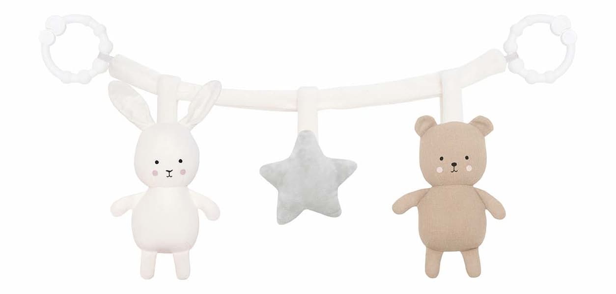 Pram rattlechain - Teddy/bunny