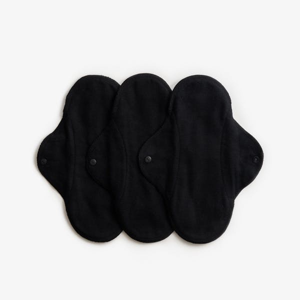 Sanitary cloth pads - Day/normal, Black