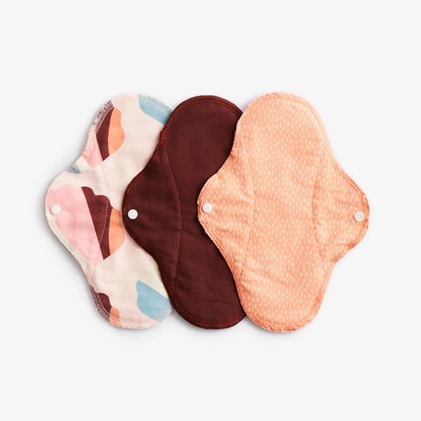 Sanitary cloth pads - Day/normal, Orange sprinkle