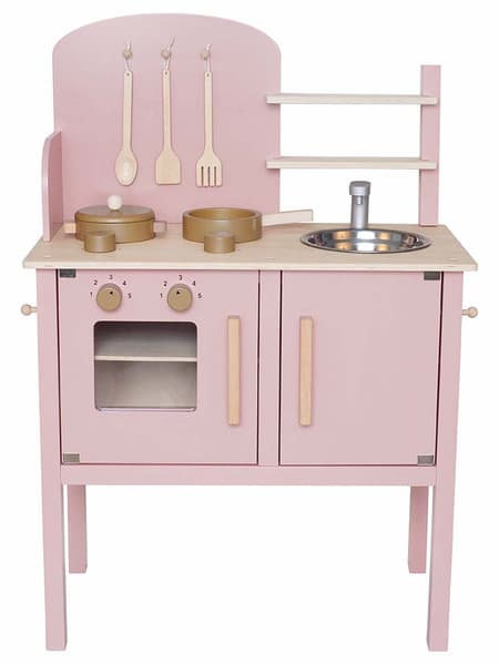 Kitchen with pot & pan - Pink