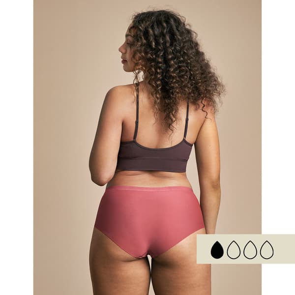 Period Underwear Hipster, Seamless - Pink