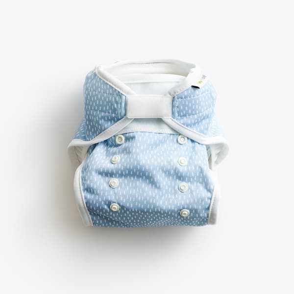 All-in-two diaper cover + inserts - Blue sprinkle