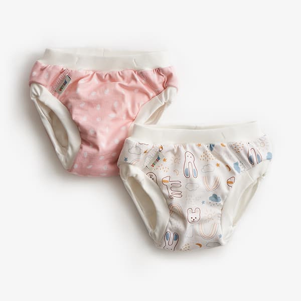 Training pants - Pink dots/teddy