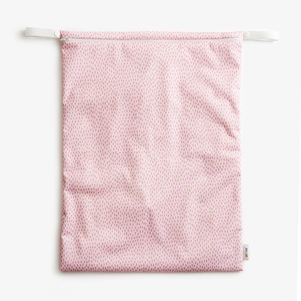 Wet bag, large 46x35cm - Pink sprinkle