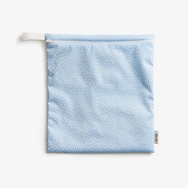 Wet bag, medium 28x26 cm - Blue sprinkle