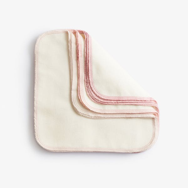 Reusable cloth wipes - Pink
