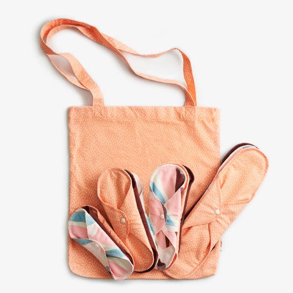 Starter kit cloth pads – Orange sprinkle