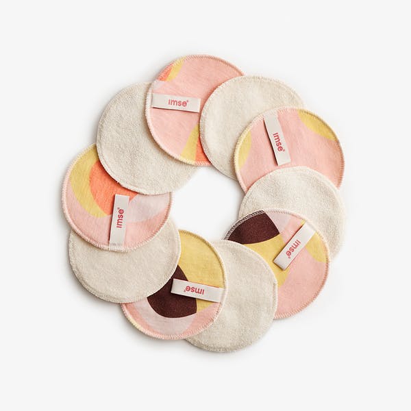 Double-sided cleansing pads - Pink hoop
